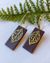 Load image into Gallery viewer, Leaf Hoops
