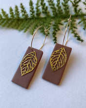 Load image into Gallery viewer, Leaf Hoops
